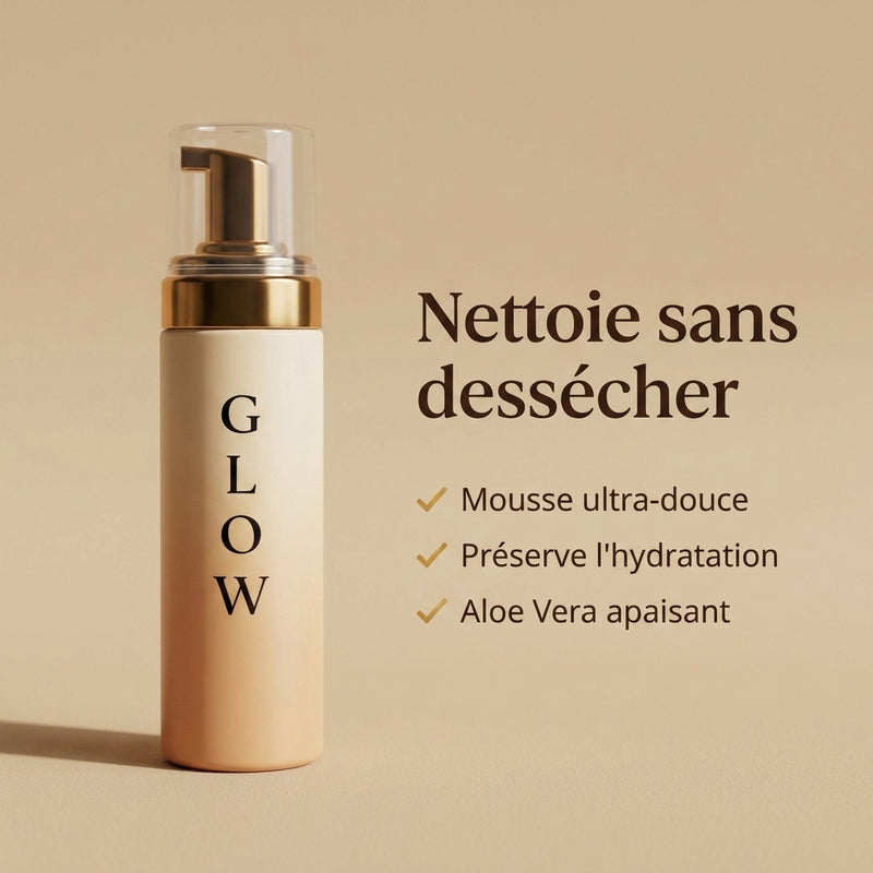 Mousse Nettoyante Cloud GLOW - bénéfices clés