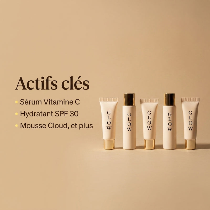 Kit Découverte - Format Voyage GLOW - actifs clés