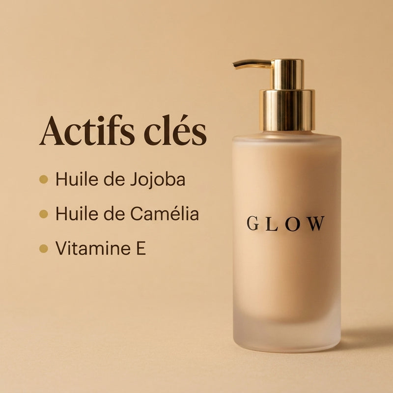 Huile Nettoyante Douce GLOW - actifs clés