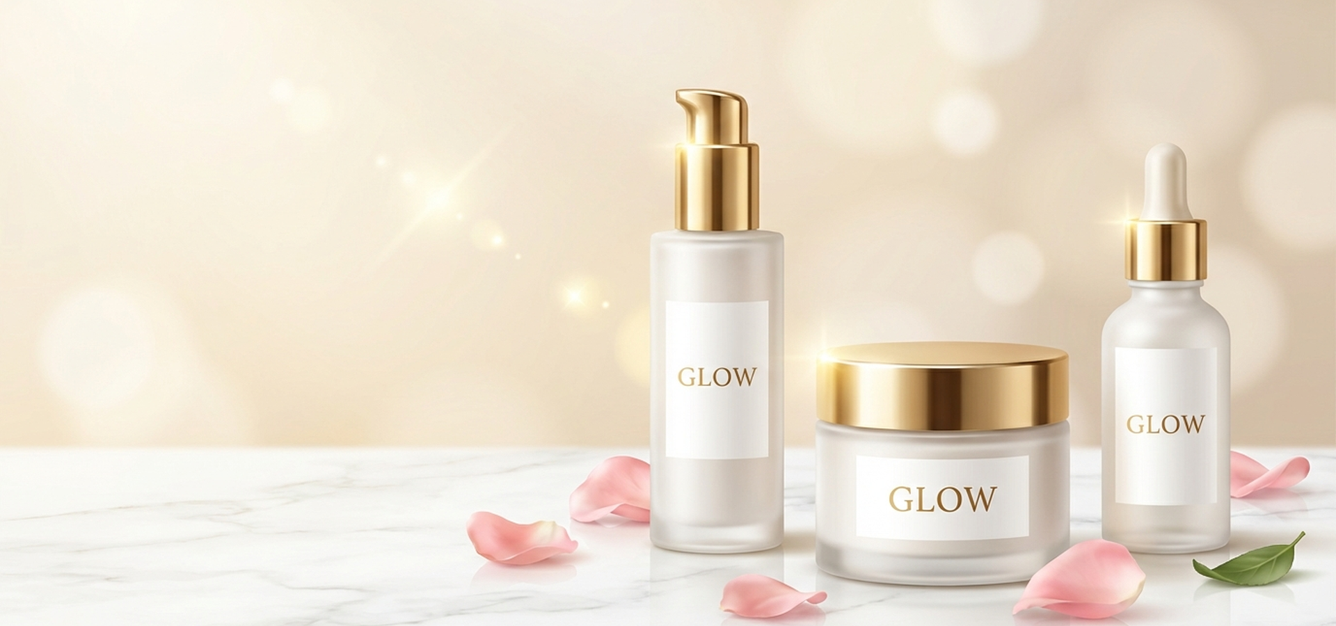 GLOW Skincare Premium Products Hero Banner