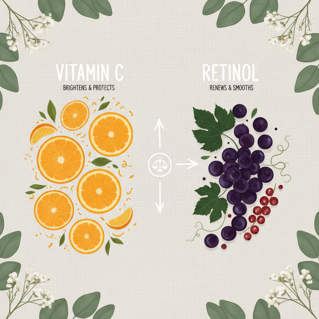 Vitamine C vs Rétinol : lequel choisir ?
