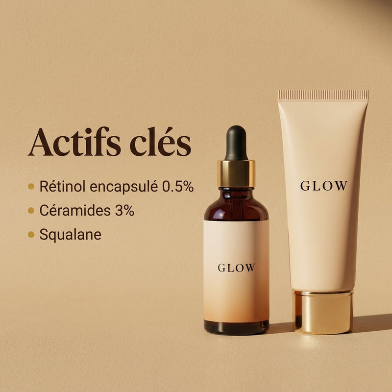 Duo Réparation Nuit GLOW - actifs clés