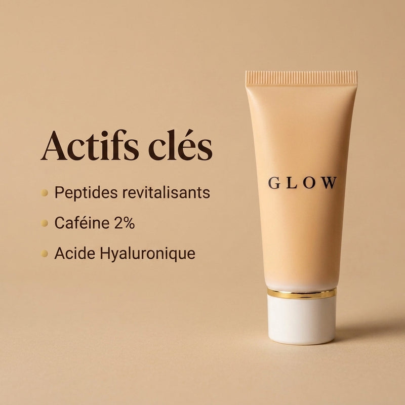 Crème Contour des Yeux Revitalisante GLOW - actifs clés
