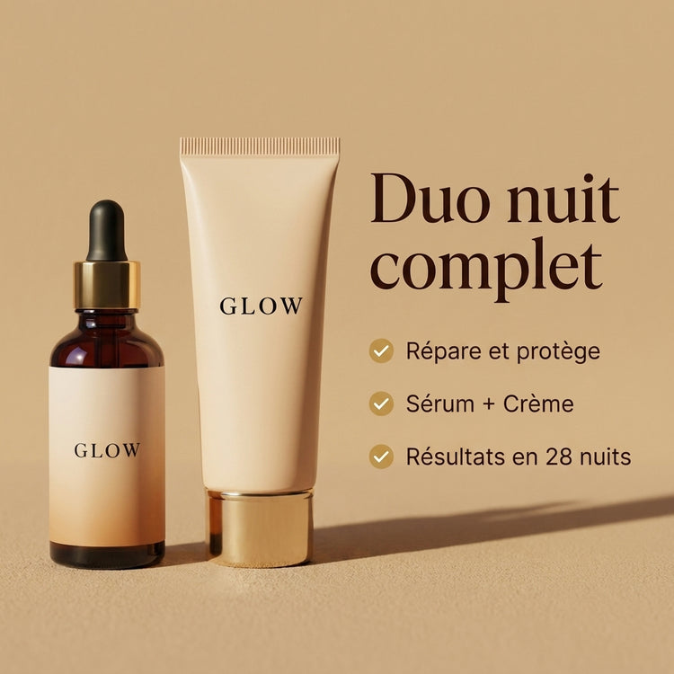 Duo Réparation Nuit GLOW - bénéfices clés
