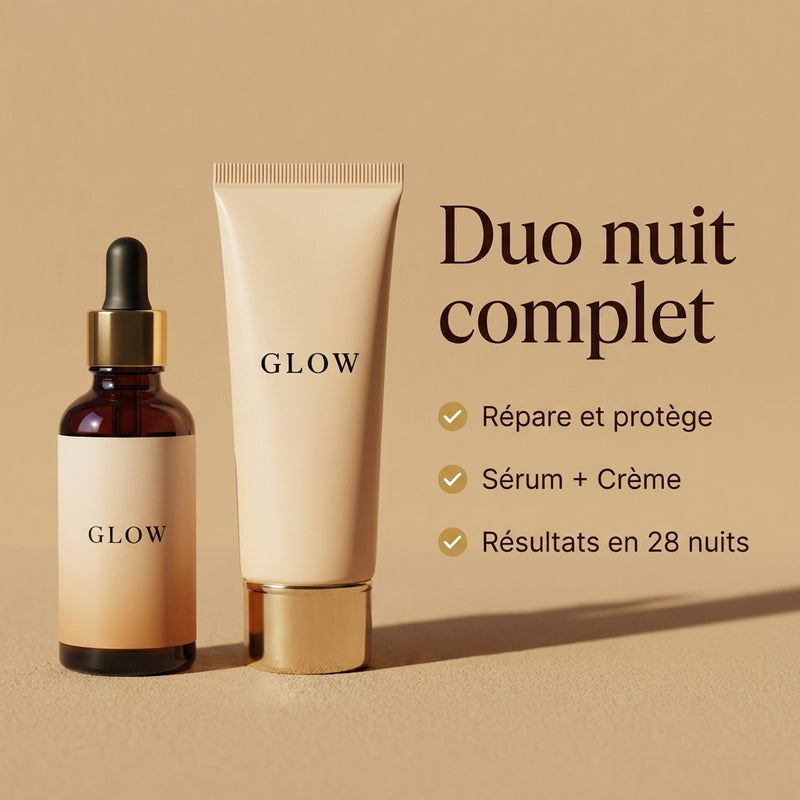 Duo Réparation Nuit GLOW - bénéfices clés