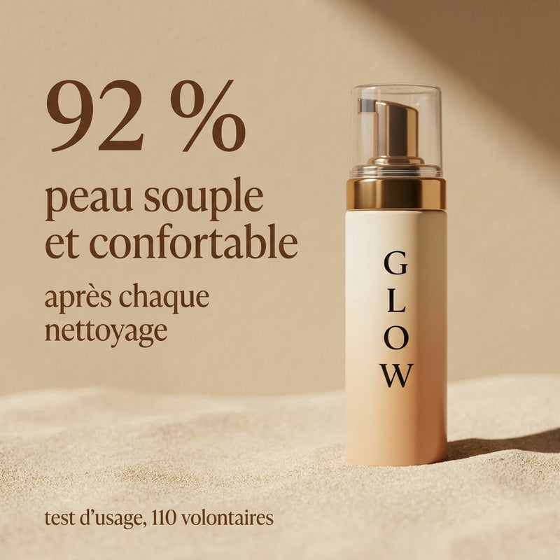 Mousse Nettoyante Cloud GLOW - résultats mesurés