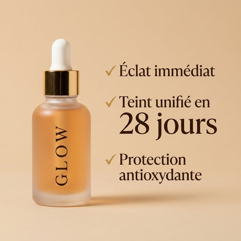 Bénéfices : éclat immédiat, teint unifié en 28 jours, protection antioxydante