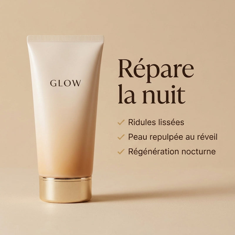 Crème Réparatrice Nuit GLOW - bénéfices clés