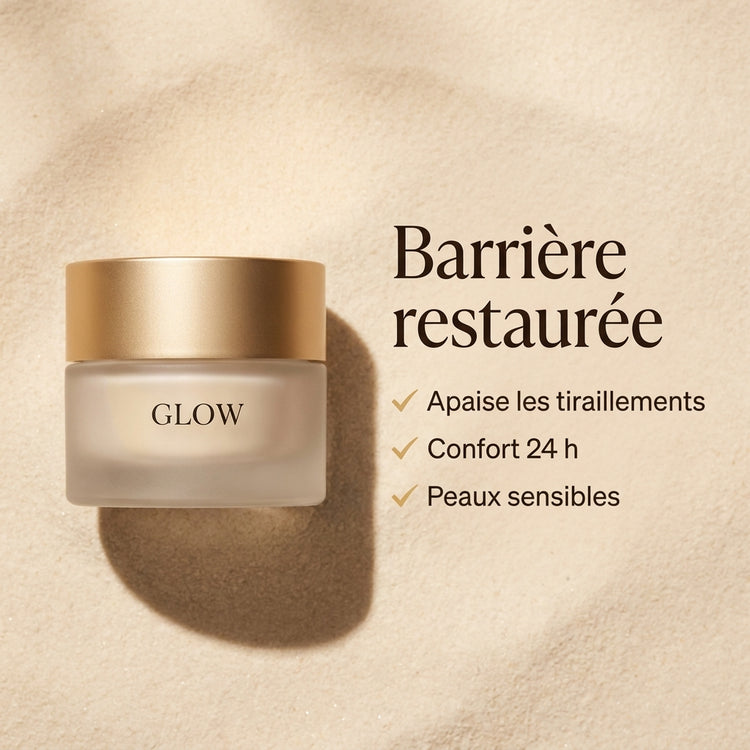Crème Réparatrice Céramides GLOW - bénéfices clés