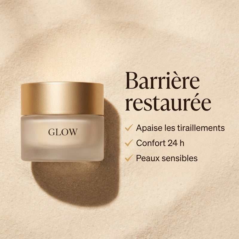 Crème Réparatrice Céramides GLOW - bénéfices clés