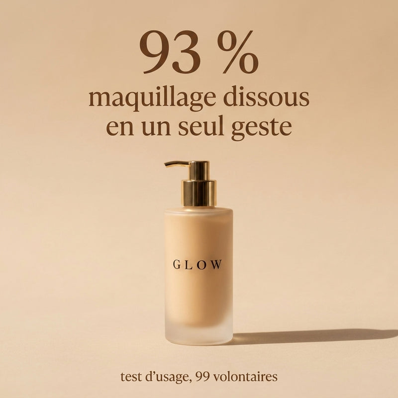 Huile Nettoyante Douce GLOW - résultats mesurés